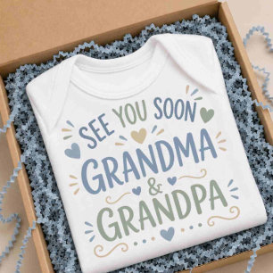 Bald-wieder-da-Oma-und-Opa-Body Baby Strampler