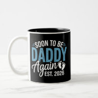 Bald wieder Papa Est 2026 Dad Baby Ankündigung