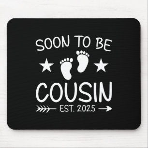 Bald wird Cousin Est 2025 Niedliche Schwangerschaf Mousepad