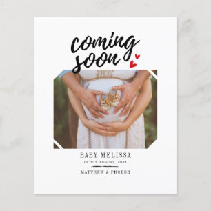 Bald wird das Foto der Schwangerschaft bekannt geg