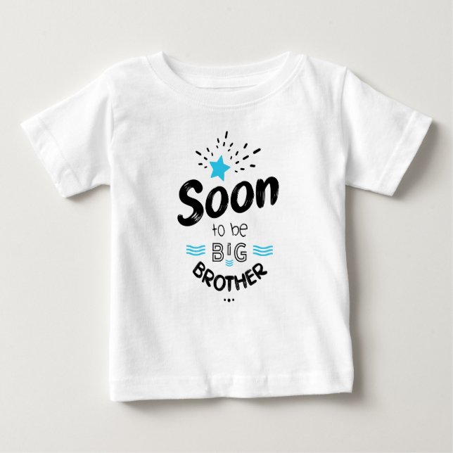 Bald wird ein großer Bruder Baby T-shirt (Vorderseite)
