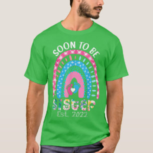 Bald wird EST 2022 Gender Reveal Pink Blue R T-Shirt