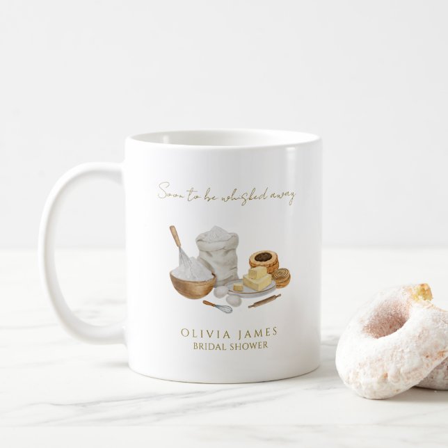 Bald wird man Brautparty wegflüstern Kaffeetasse (Mit Donut)