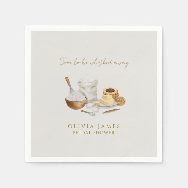 Bald wird man Brautparty wegflüstern Serviette (Vorderseite)