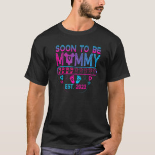Bald wird MOMY Mama Schwangerschaft Ankündigung 20 T-Shirt