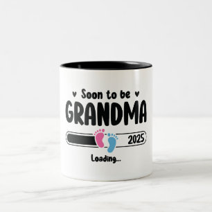 Bald wird Oma 2025 Zweifarbige Tasse