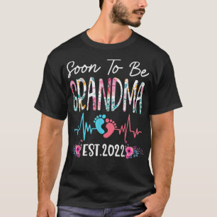 Bald wird Oma Est 2022 die Funny Floral Mutter's T-Shirt