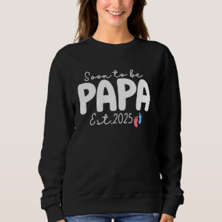 Bald wird Papa Est 2025 für neues Papa für Sweatshirt