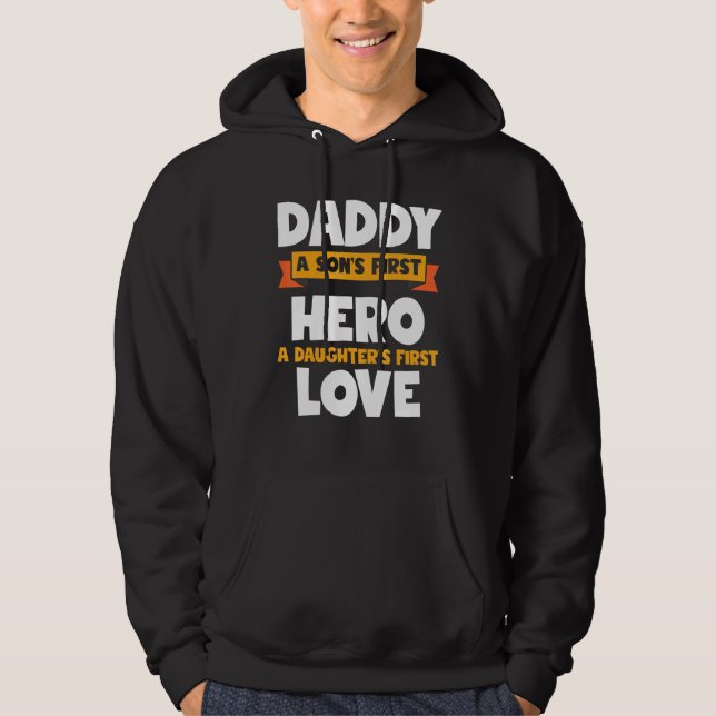 Bald wird Papa schönes Grafikdesign sein Hoodie (Vorderseite)