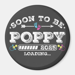Bald wird Poppy 2025 Ladekreis Magnet