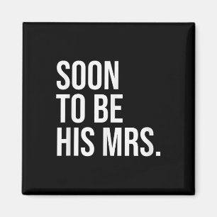 Bald wird seine Frau zukünftige Ehefrau Bride Magnet