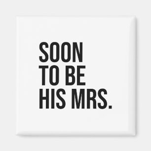 Bald wird seine Frau zukünftige Ehefrau Bride Magnet