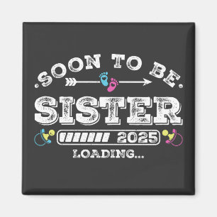 Bald wird Sister 2025 Loading Square Magnet