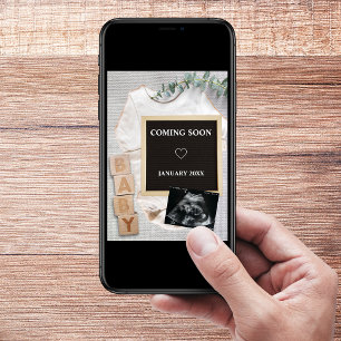 Bald wird Sonogram Foto Pregnancy Ankündigung