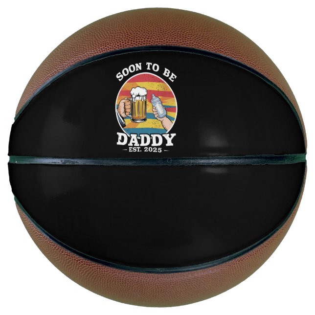 Bald zu Daddy 2025 erste Daddy 2025 Retro Basketball (Vorderseite)