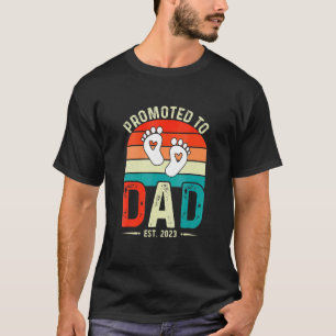 Bald zu Daddy Est 2023 Vintagen neue Dad Väter T-Shirt