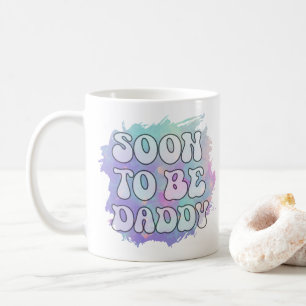 Bald zu Daddy Funny New Dad Schwangerschaft Ankünd Kaffeetasse