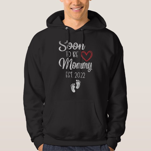 Bald zu einer Mama-Kinderfamilie Hoodie (Vorderseite)