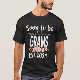 Bald zu Grams Est2024 Matching Family Schwangersch T-Shirt