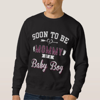 Bald zu Mami einer schönen Baby-Baby-Mutter. Sweatshirt