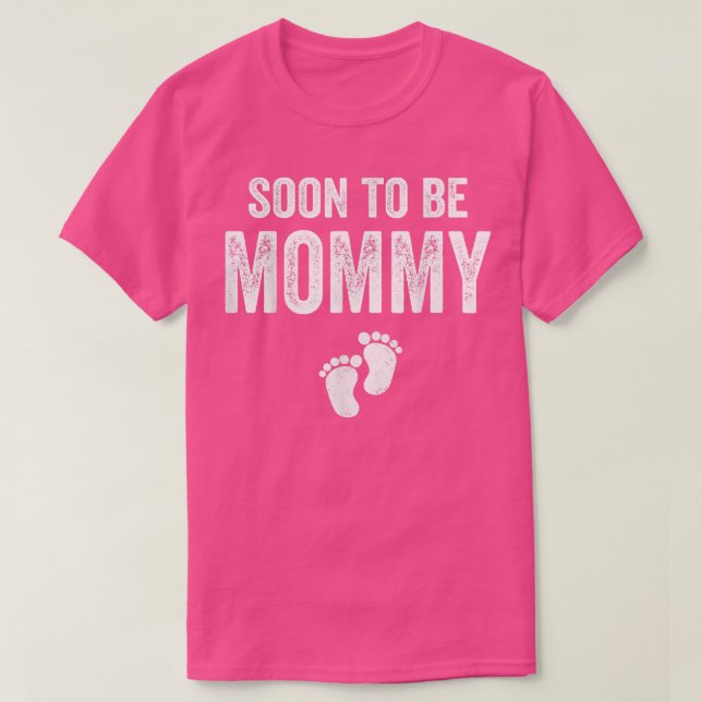 Bald zu Mami Mama Funny Pregnancy für Frauen T-S T-Shirt (Design vorne)