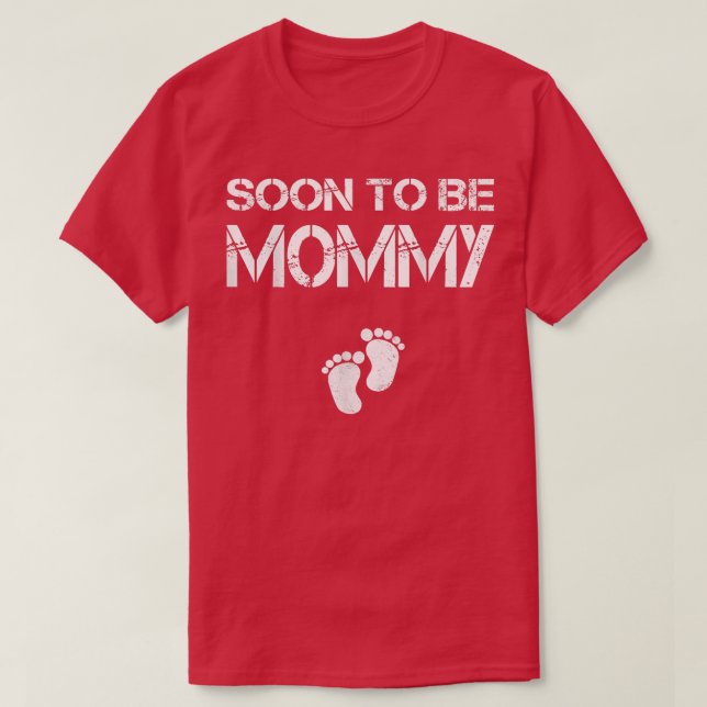 Bald zu Mami Mama Funny Pregnancy für Frauen T-Shirt (Design vorne)