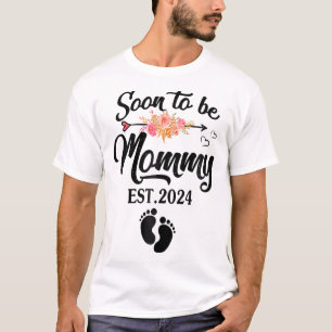 Bald zu Mommy 2024 Muttertag erste Mama T-Shirt