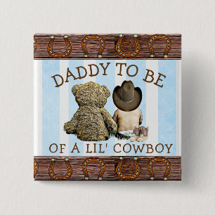 Bald zu Mommy eines Lil Cowboy Button