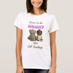 Bald zu Mommy eines Lil' Cowboy & Teddy Bären T-Shirt