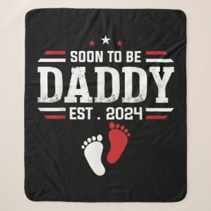 Bald zu Papi 2024 New Dad 2024 Erstmals Vater Sherpadecke