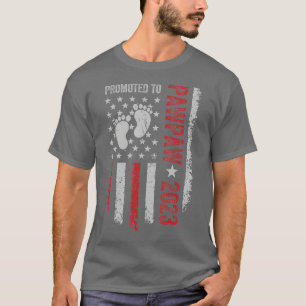 Bald zu Pawpaw New Dad Promoted to Daddy 2023 T-Shirt
