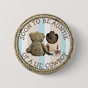 Bald zu Tante eines Lil Cowboy Button