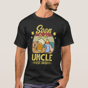 Bald zu Uncle Est 2023 Männer Retro erste Mal Unc T-Shirt