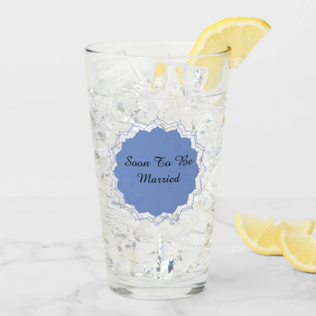 Bald zu Verheiratet sein Glas (Rückseite Ice)