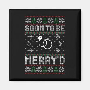 Bald zu Verheiratet sein Merryd Weihnachtsbräune G Magnet