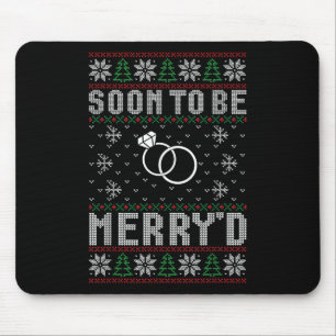 Bald zu Verheiratet sein Merryd Weihnachtsbräune G Mousepad
