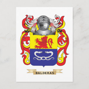 Balderas-Wappen (Familienwappen) Postkarte