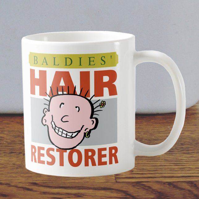Baldies Hair Restorer Kaffeetasse (Von Creator hochgeladen)