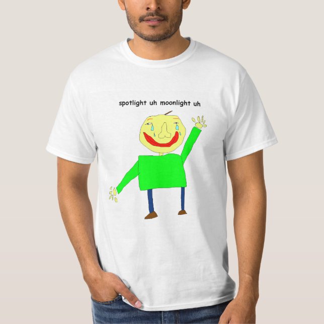Baldis Grundlagen im Mondschein T-Shirt (Vorderseite)