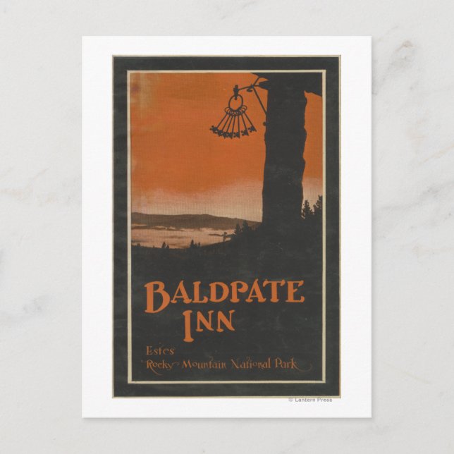 Baldpate Inn Werbeplakat # 2 Postkarte (Vorderseite)