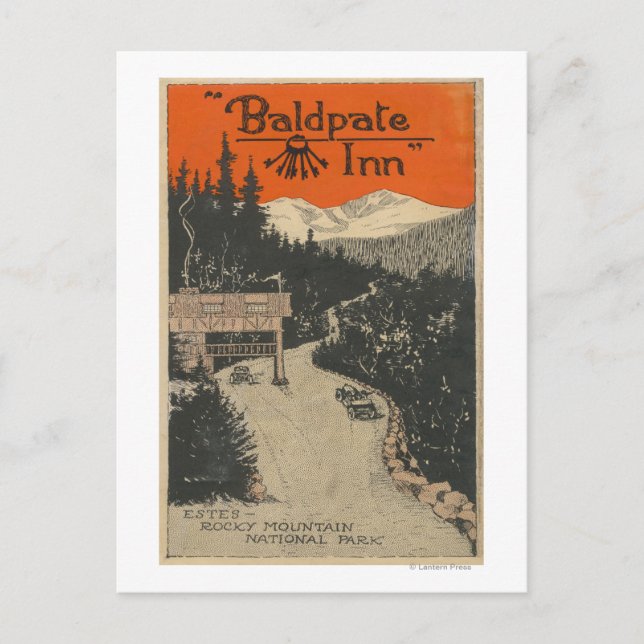 Baldpate Inn Werbeplakat Nr. 1 Postkarte (Vorderseite)