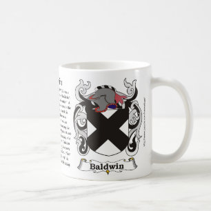 Baldwin Familien-Wappen Tasse
