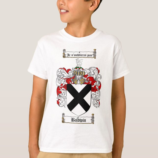 BALDWIN-FAMILIENWAPPEN - BALDWIN-WAGEN T-Shirt (Vorderseite)