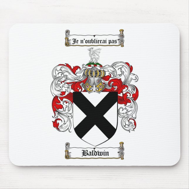 BALDWIN FAMILIENWAPPEN - BALDWIN WAPPEN MOUSEPAD (Vorne)