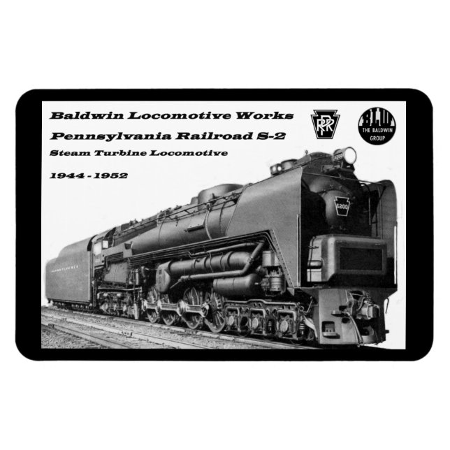 Baldwin Locomotive Works S-2 PRR Dampfturbinen Magnet (Horizontal)