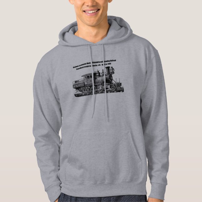 Baldwin Lokomotive bearbeitet Camelback #415 Hoodie (Vorderseite)