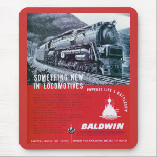 Baldwin-Lokomotive S-2 PRR-Dampfturbine Mousepad