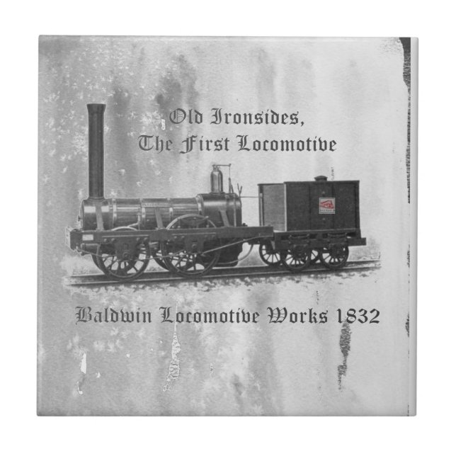 Baldwin Lokomotive Werk , Alte Eisenbahne 1832     Fliese (Vorderseite)
