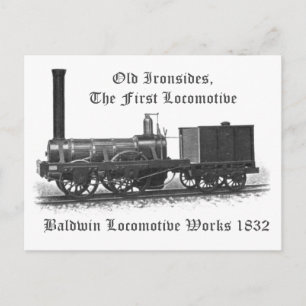Baldwin Lokomotive Werk , Alte Eisenbahne 1832 Postkarte