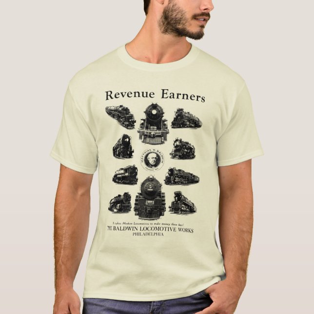 Baldwin Lokomotiven, Einkommens-Verdiener T-Shirt (Vorderseite)